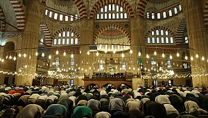 Selimiye'de bayram namazı coşkusu