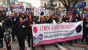 ŞİDDETE KARŞI YÜRÜDÜLER