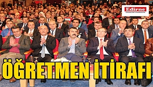 MÜSTEŞARDAN ÖĞRETMEN İTİRAFI