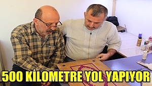 SANAT AŞKINA 500 KİLOMETRE YOL YAPIYOR