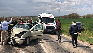 Edirne'de trafik kazası: 6 yaralı