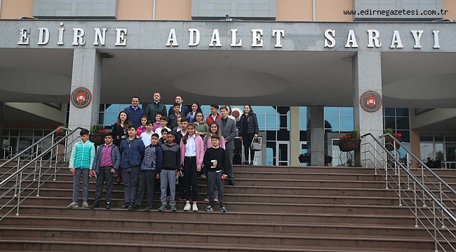 ÖĞRENCİLERE ADLİYE TANITILDI