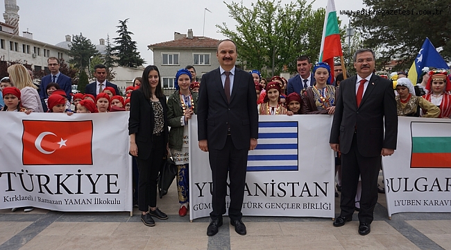 VALİ CANALP, BALKAN ÜLKELERİNDEKİ ÇOCUKLARI AĞIRLADI