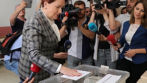 İYİ PARTİ GENEL BAŞKANI MERAL AKŞENER OYUNU KULLANDI