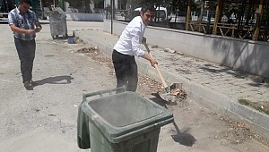 KAYMAKAM ÇÖP TOPLADI
