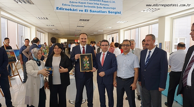 MAHKUMLARIN EL İŞİ SERGİSİ AÇILDI