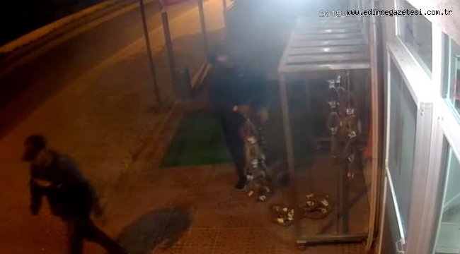 BALTAYI TAŞA VURDULAR