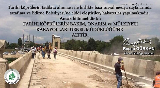 SORUMLU BELEDİYE DEĞİL KARAYOLLARI
