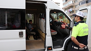 OKUL SERVİSLERİ DENETLENDİ