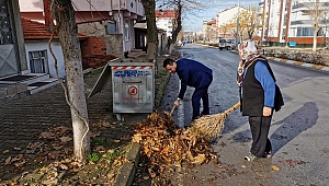 BAŞKAN AYDIN, YOLLARI SÜPÜRDÜ 