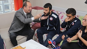 GÜRKAN, ENGELLERİ KALDIRAN SPORCULARA BAŞARILAR DİLEDİ 