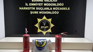 UYUŞTURUCULARI YANGIN TÜPLERİNE GİZLEMİŞ 