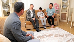 BAŞKAN’DAN GEÇMİŞ OLSUN ZİYARETİ 