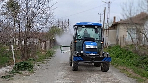 Edirne'deki bazı köyler tarım araçlarıyla dezenfekte ediliyor 