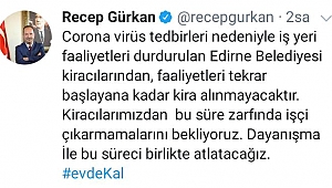 RECEP GÜRKAN'DAN TÜRKİYE'YE ÖRNEK DAVRANIŞLAR 
