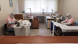 Edirne'de hükümlüler günde 800 maske imal ediyor 
