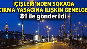 İçişleri'nden sokağa çıkma yasağına ilişkin açıklama 