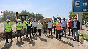 BELEDİYENİN ALTYAPI ÇALIŞMALARINI İNCELEDİLER 