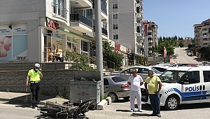Edirne'de otomobille çarpışan motosikletin sürücüsü yaralandı 