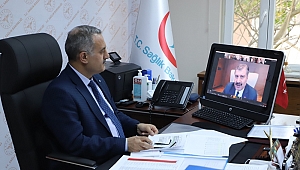 Edirne Sağlık Müdürü Kalkan koronavirüs konulu online toplantıya katıldı 