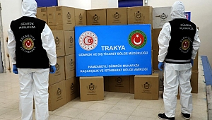 Türkiye'ye giriş yapan bir tırda milyonlarca makaron ve sigara filtresi ele geçirildi 