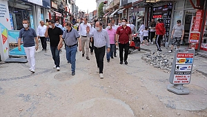SARAÇLAR CADDESİ CUMA GÜNÜ YENİ GÖRÜNÜMÜNE KAVUŞUYOR 