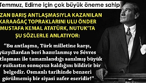 BUGÜN TÜRKİYE CUMHURİYETİ’NİN TAPUSUNUN KAZANILDIĞI GÜNDÜR 