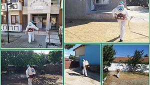 DEZENFEKTE ÇALIŞMALARI SÜRÜYOR