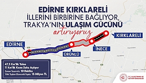TRAKYA’NIN ULAŞIM GÜCÜ ARTIYOR
