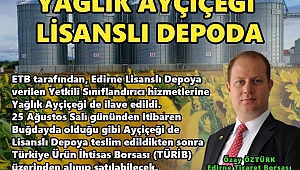 ÜRETİCİNİN KARA GÜN DOSTU, TİCARET BORSASI OLDU 