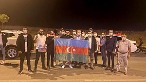 EDİRNE’DE AZERBAYCAN’A DESTEK KONVOYU