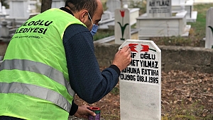 SÜLOĞLU'NDAKİ MEZAR TAŞLARINDA BAKIM VE YENİLEME ÇALIŞMASI