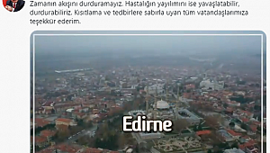 BAKAN KOCA’DAN EDİRNE’YE TEŞEKKÜR