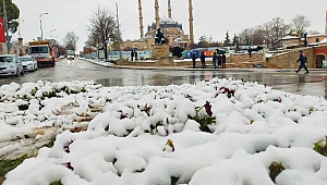 EDİRNE GÜNE BEYAZ ÖRTÜ İLE UYANDI