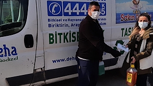 BİTKİSEL ATIK YAĞ GETİRENE MASKE VE 1 LİTRE BULAŞIK DETERJANI