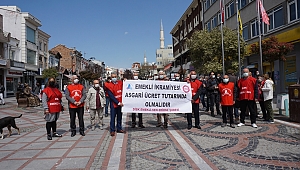 BİN TL’LİK BAYRAM İKRAMİYESİNİ YETERLİ BULMADILAR, SADAKA İSTEMİYORUZ