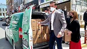 İMECE’YE CHP MERKEZ İLÇEDEN 128 KOLİ YARDIM