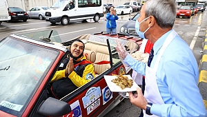 RALLİ EKİBİNE CİĞERLİ KARŞILAMA