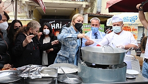 BAKAN ERSOY'UN EŞİ, CİĞER PİŞİRİP TADINA BAKTI