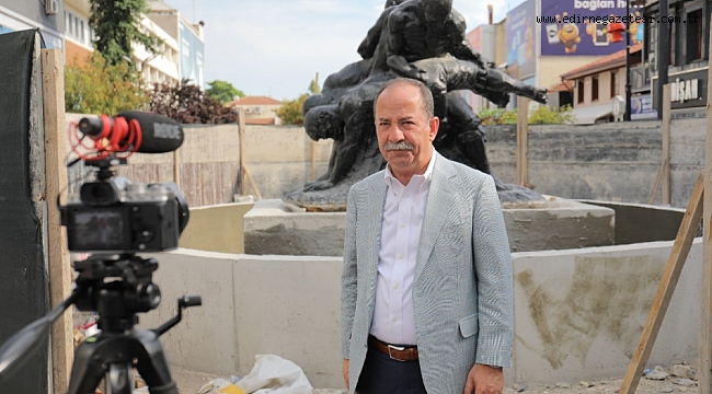 PEHLİVANLAR HEYKELİ SARAÇLAR CADDESİ'NE TAŞINDI