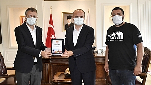 EDİRNESPOR’DAN VALİ CANALP’E TEŞEKKÜR PLAKETİ