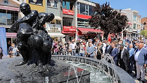 PEHLİVANLAR HEYKELİ AÇILDI