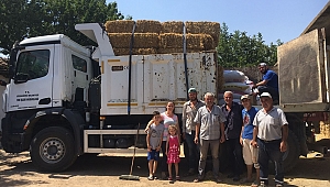 EDİRNE’DEN MANAVGAT’A SAMAN YARDIMI
