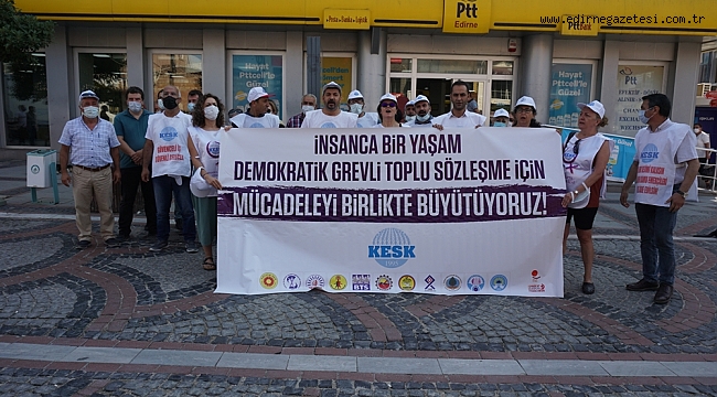 KESK, EDİRNE’DEN ANKARA’YA YÜRÜYOR