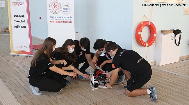 EDİRNELİ ÖĞRENCİLERİN YAPTIĞI SU ALTI ROBOTLARI TEKNOFEST’TE YARIŞACAK