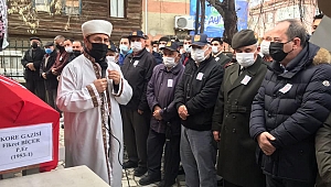 KIBRIS GAZİSİ FİKRET BİÇER SON YOLCUĞUNA UĞURLANDI