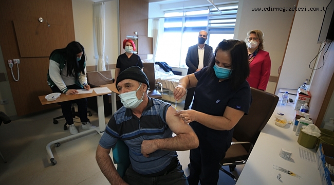 EDİRNE’DE AŞILANMA ORANI YÜZDE 84’E ULAŞTI