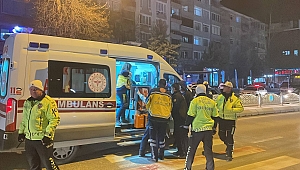 MOTOSİKLET SÜRÜCÜSÜ YAYAYA ÇARPIP KAÇTI