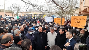 ENEZ HALKI, BENTONİT OCAĞI KURULMASINA TEPKİ GÖSTERDİ