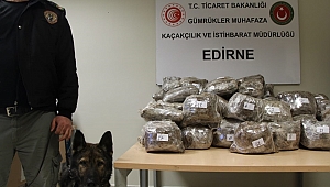 OTOBÜSTE 120 KİLOGRAM ESRAR ELE GEÇİRİLDİ 